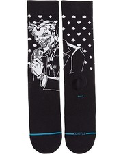 Stance Men Black Crew Cotton Cushion DC Comics Batman The Joker Socks Sz L 9-13