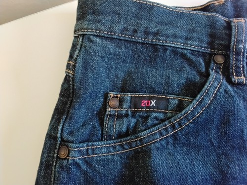 Wrangler Jeans 20X Style 01 Blue Competition Cowboy Boot Cut 35X32 100% Cotton - Picture 12 of 17