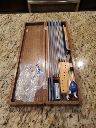 Vintage Keuffel & Esser Leroy Lettering Set with Wood Case