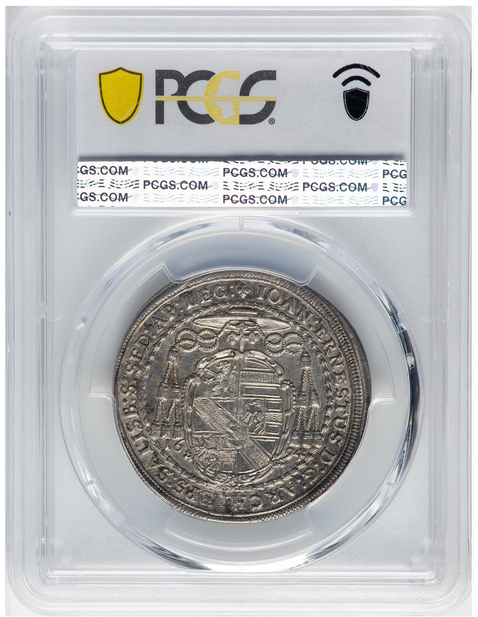 1694 Austria Salzburg Johann Ernst Beautiful Silver ½ Thaler Coin