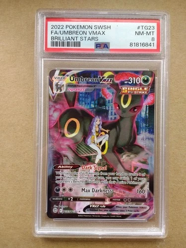 2021 POKEMON JPN SWORD & SHIELD VMAX CLIMAX #245 FULL ART/UMBREON VMAX PSA 8