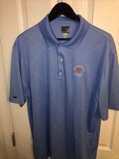 Greg Norman Play Dry Light Blue Polo Shirt With Kiawah The Ocean Course Logo XL