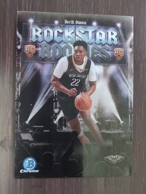 Derik Queen Rockstar Rookies Chrome RC 2025-26 Bowman NBA Card #RR-13 Pelicans
