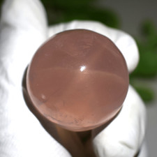 286 CTS Leuchtender Stern Rosenquarz - 34 mm Himmlischer Cabochon für Rituals...