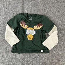 Tommy Bahama Boy Green and Ivory Shirt Size XS 4 - Small Stained