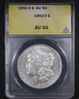 1892-O Morgan Silver Dollar - $1 ANACS AU50 - Affordable Example!