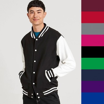 Just Hoods Varsity Jacket JH043 Herren Sweatjacke NEU