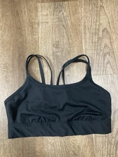 All In Motion Black Medium Support Sports Bra Size Women’s Large