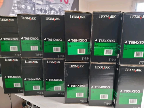 Lot of 12x Lexmark T654X80G Toner Cartridges - OEM - Last units / Final stock