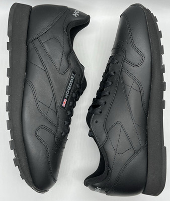 Reebok Classic Mens Classic Leather Black 2267 Size 8.5 NWOB OG Retro Lifestyle