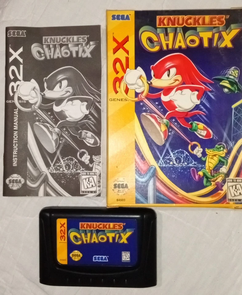Sega Genesis 32x Knuckles Chaotix, Punisher, & Castlevania Lot Of 3 Complete VG  - Image 2 of 4