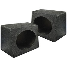 2 QBomb 6x9 Inch Sealed Wedge Car Audio Speaker Box Enclosure Pods - 6" x 9"