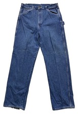 Pointer Brand Carpenter Jeans Mens 36x33 Blue Denim Workwear Made in USA Vintage