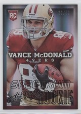 2013 Absolute Rookie Spectrum Black /49 Vance McDonald (Ball in Left Arm) 05vb