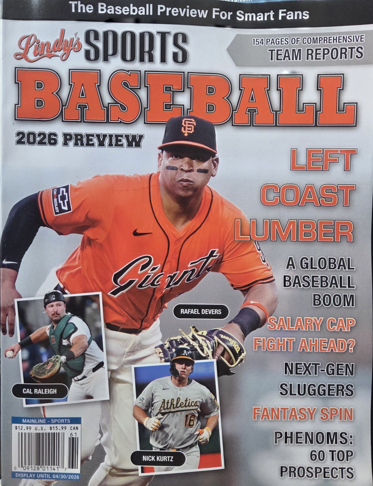 LINDY'S SPORTS - BASEBALL  SPORTS PREVIEW MAGAZINE - BRAND NEW 2026