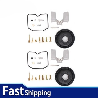 2 Sets Carb Repair Kit For 1996-2000 Kawasaki Vulcan 500 EN500C LTD Diaphragm