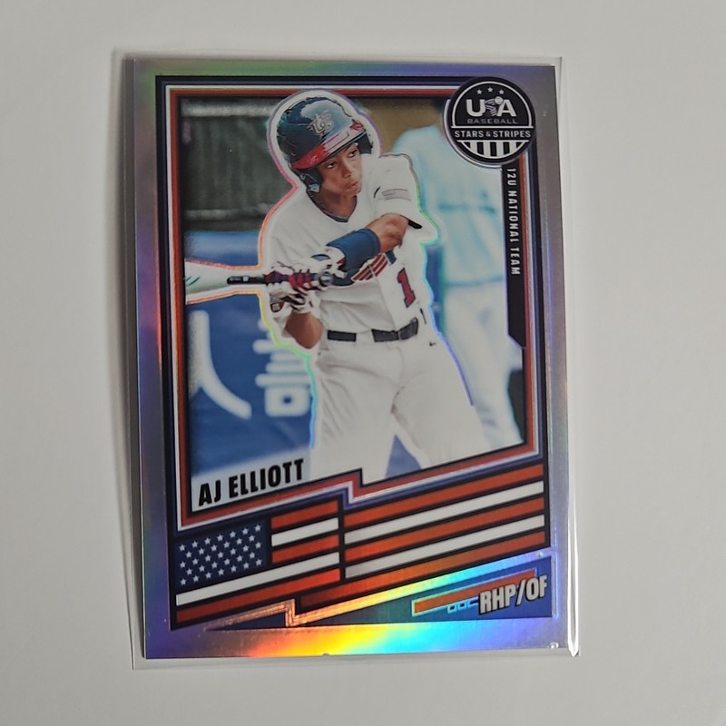 Panini Stars & Stripes Prizm AJ Elliott #1 2026 USA Baseball 12U WBSC U-12