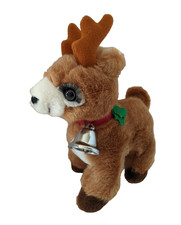 Vintage Russ Plush Starlight Reindeer Stuffed Animal 8" Long Eyelashes w/ Bell