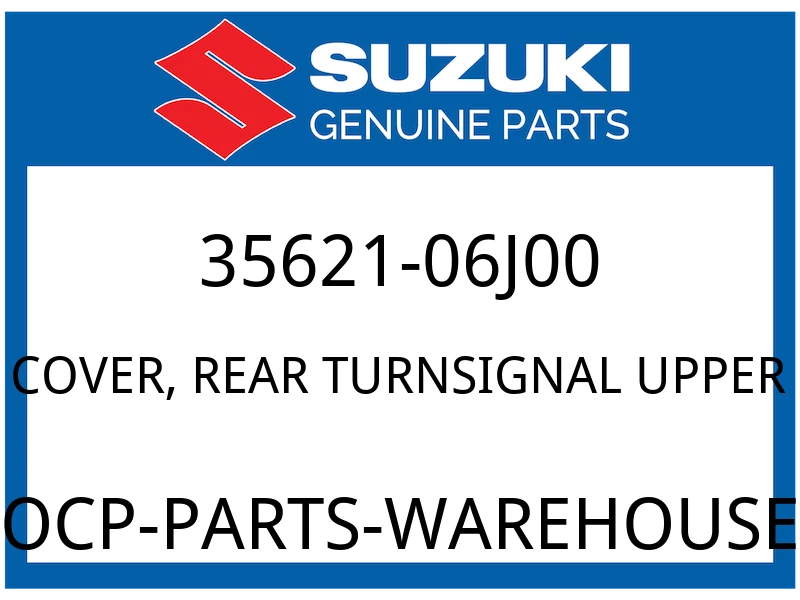 COVER, REAR TURNSIGNAL UPPER
