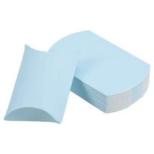 100Pcs Pillow Boxes Wedding Gift Boxes 3.5 x 2.6 Inch for Wedding Light Blue