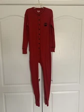 Lazy One Womens Pajamas Red Size Small Bear Bottom Yosemite CA Flap Jacks