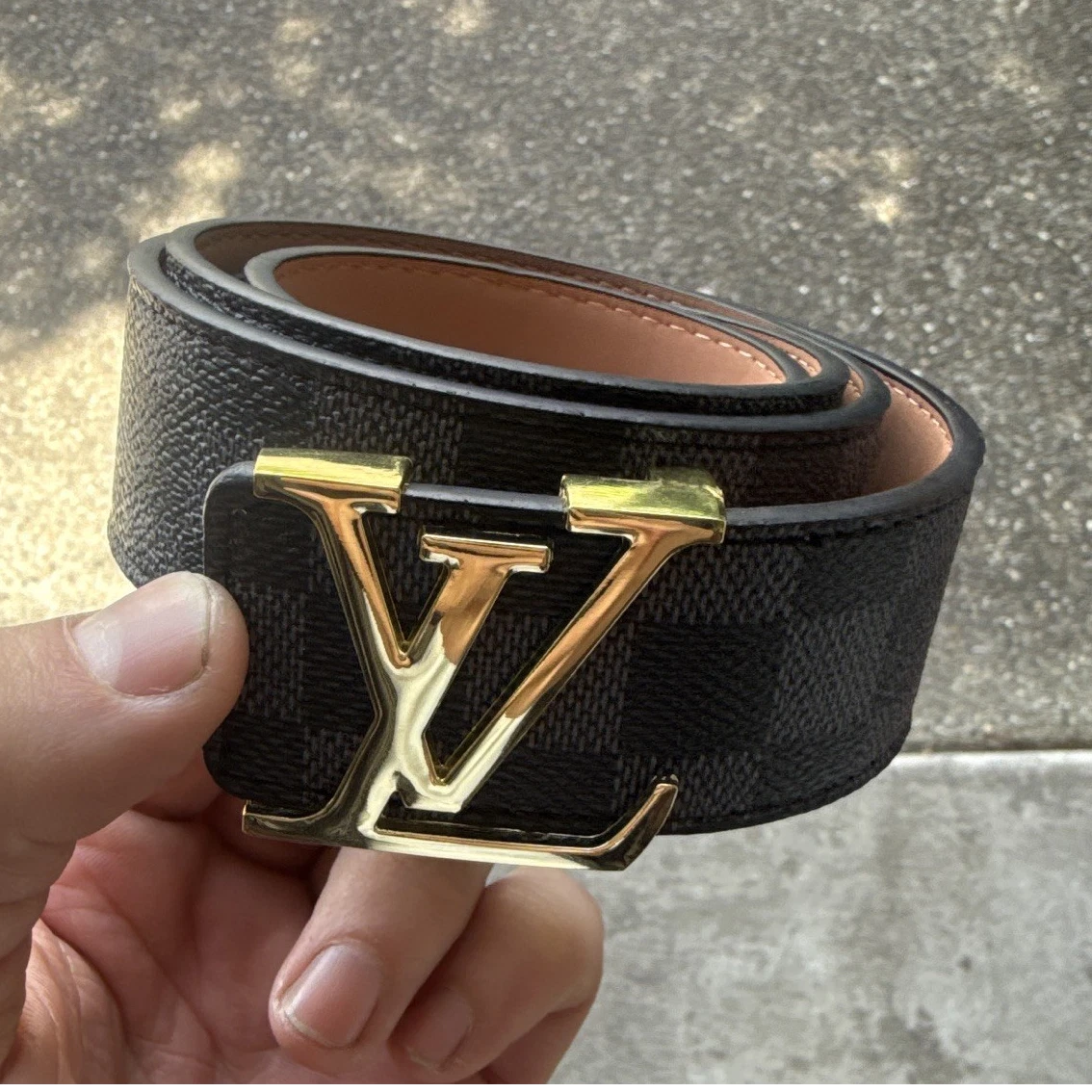Louis Vuitton Leather Black Belts for Men for sale | eBay