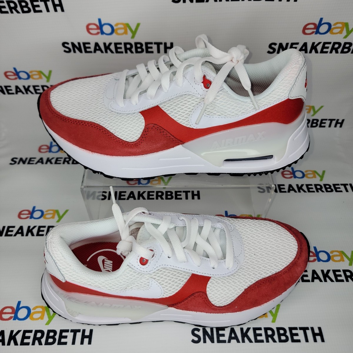 Nike Air Max System White University Red MEN display picture 2