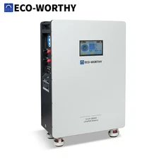 ECO-WORTHY 14.33kWh 48V 280AH LiFePO4 Battery Vertical Standing Solar Backup UPS