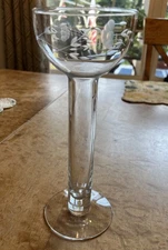 Princess House Heritage Tall Glass Floating Candle Holder 10"