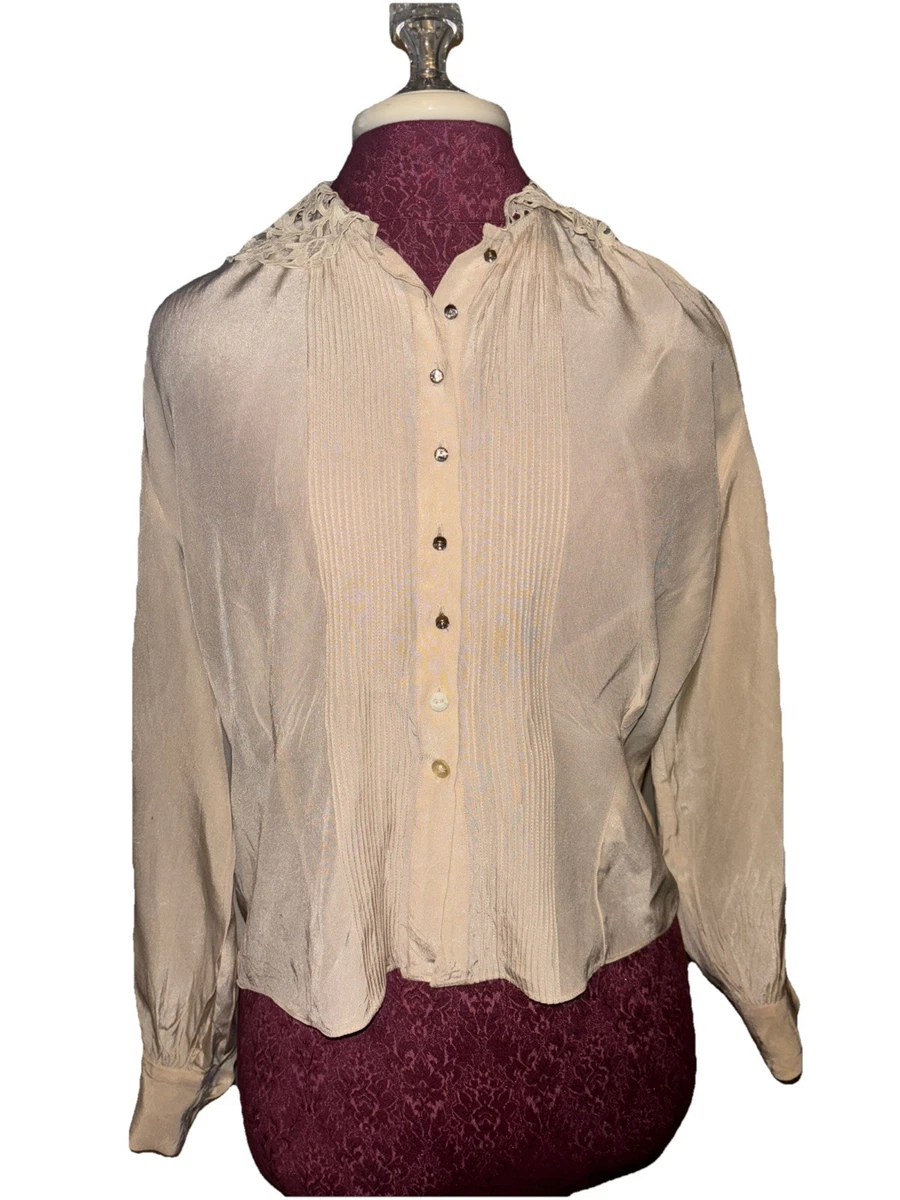 トップス 40s Vintage Nylon Shirt Nylon 1940s Vintage Tops for Women for sale | eBay