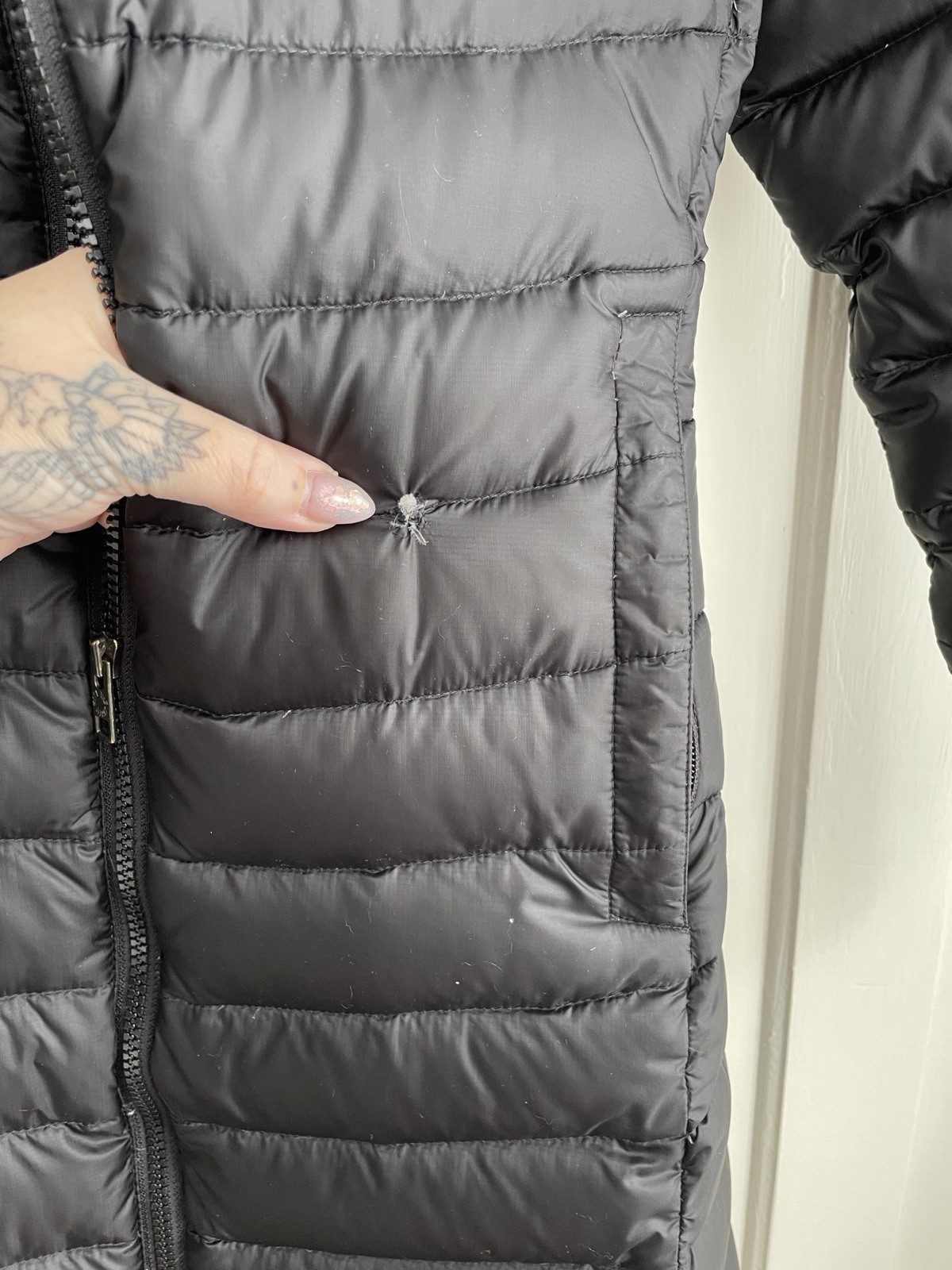  The North Face Coat Womens Small  Black 700 Down Long Puffer Parka Jacket S/P   thumbnail 9