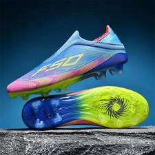 Men's Soccer Cleats Athletic Shoes High-Top Football Boots Non-Slip Grass FG