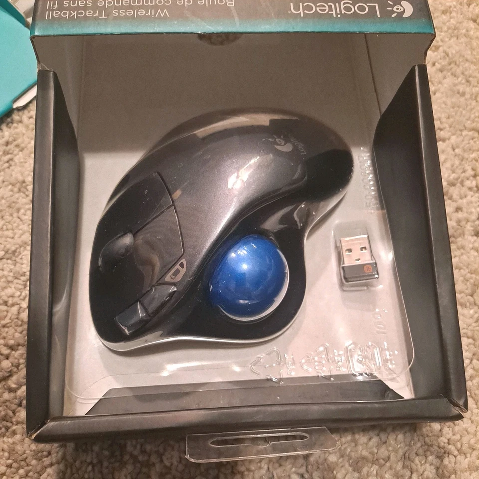 Mouse Trackball Wireless Logitech M570 - Design Ergonomico Scatola Aperta Leggi!  - Immagine 4 di 4