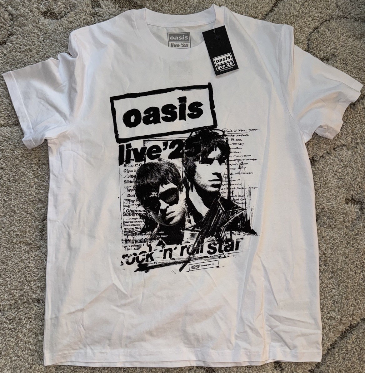 adidas × oasis Live tour Tシャツ　XL adidas × oasis Live tour Tシャツ XL - メルカリ