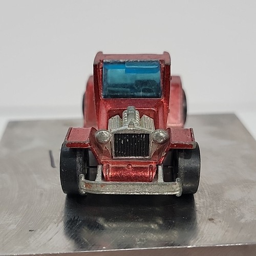 Hot Wheels Redline T-4-2 Rosso HK Nero Interno 1970 senza tetto - Foto 5 di 6