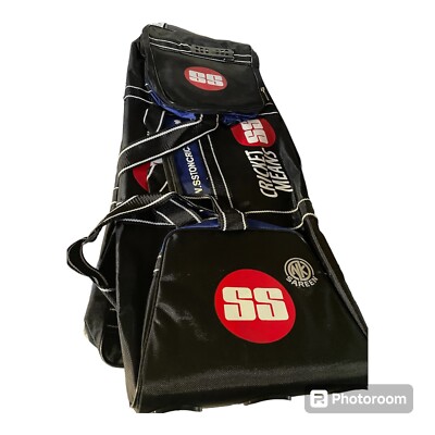 SS MATRIX CRICKET KIT BAG WITH WHEELS - BLACK