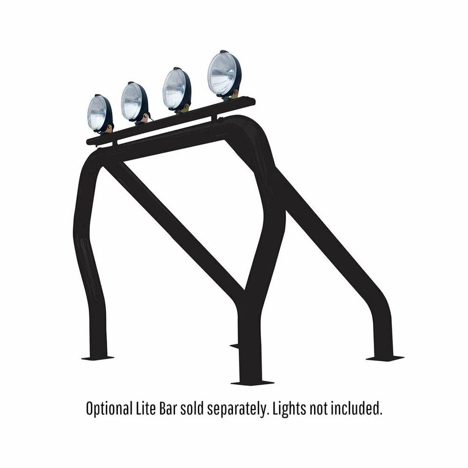 Go Rhino 9109370SSB Single Bar/Single Kicker (Between Wheel Wells) Black Powderc — 第 2/2 张图片