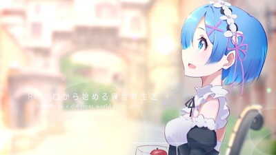 Anime rezero kara hajimeru isekai seikatsu rem girls CCG Gaming Mat Desk