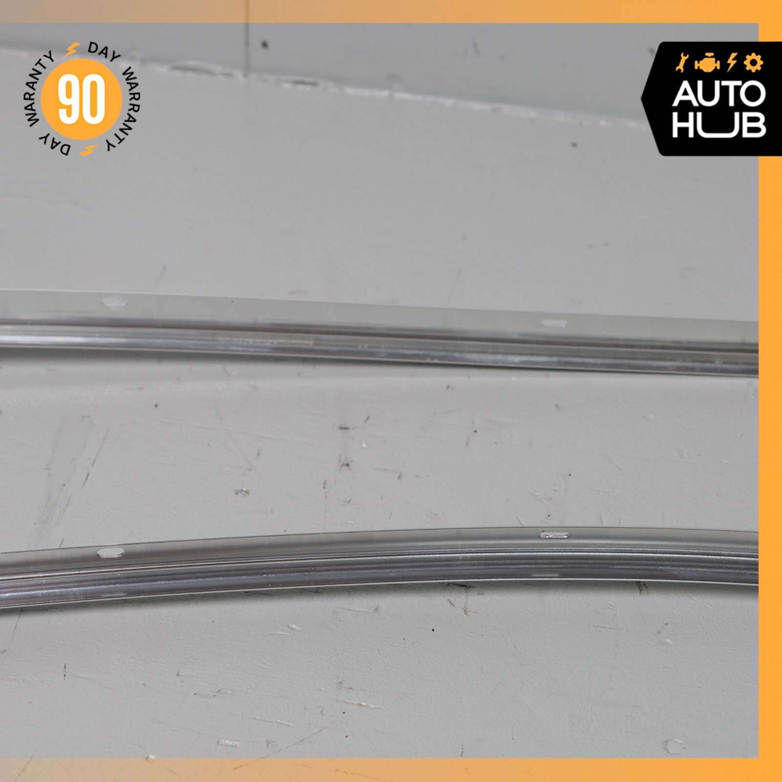08-19 Maserati GranTurismo S M145 Exterior Door Upper Molding Trim Set of 2 OEM