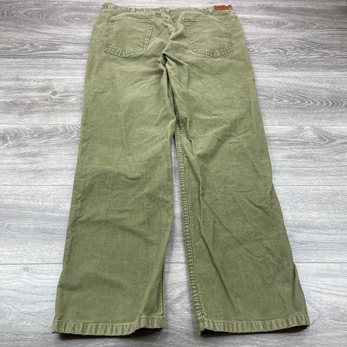 Bills Khakis Corduroy Pants Mens 36 Olive Straight 5 Pocket Classic Preppy USA - Picture 7 of 11