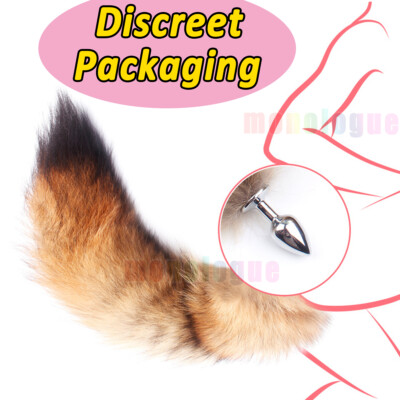 Cozy Feel stainless steel plug artificial Fox tail role playing toy Cosplay Game