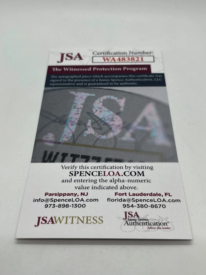 Jose Canseco From Mr. 40/40 to Mr. 50/50 Congrats Ohtani Signed Baseball JSA *1 - Image 3 of 3