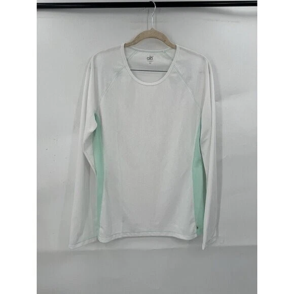 alo-yoga long sleeve coolfit athletic workout shirt