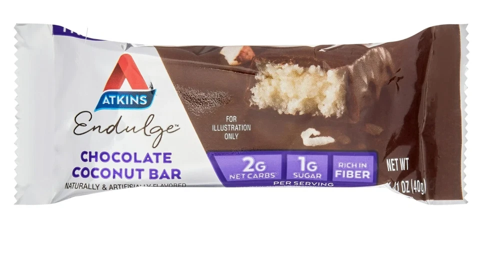 Atkins Endulge Treat, Chocolate Coconut Bar, Keto Friendly, 10 Ct (Value Pk) - Image 3 of 4