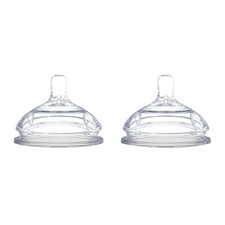Comotomo Silicone Replacement Nipple, 2 Pack, Slow Flow, 3 Month New