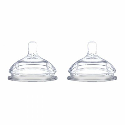 Comotomo Silicone Replacement Nipple, 2 Pack, Slow Flow, 3+ Month New