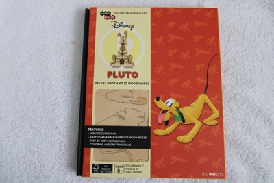 IncrediBuilds Disney Pluto Deluxe Book & 3D Wood Model NEW