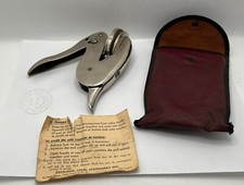 1958 Vintage Art POCKET Seal HAND EMBOSSING SEAL