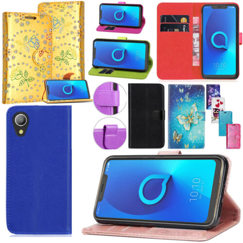For Alcatel 1 Shockproof Protective Leather Wallet Flip Stand Case Cover 1 2021 - Afbeelding 1 van 9