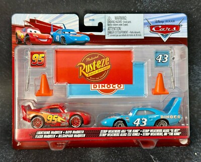 Lightning McQueen The KING Strip Weathers RICHARD PETTY 2-Pack Disney Pixar CARS